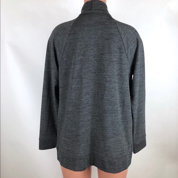 Weekends by Chico’s Gray Open Front Cardigan Sz 1 - Picture 3 of 4